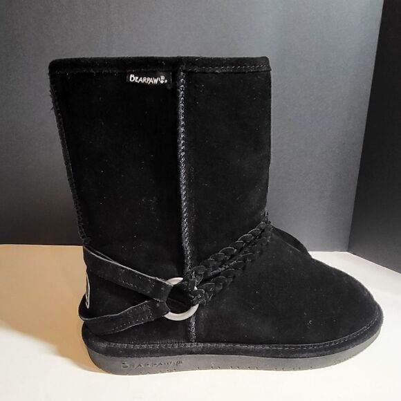 Bearpaw Black Winter Snow Boots - Picture 3 of 8